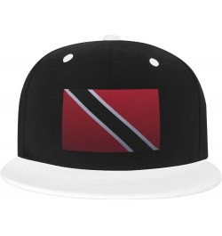 Flag of Trinidad and Tobago Knitting Effect Baseball Cap for Men Women Snapback Hat Adjustable Flat Bill Hats White $10.14 Ba...