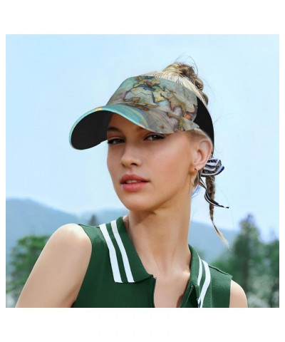 Sport Sun Visor Hats Adjustable Empty Top Baseball Cap Cute Loving Boy Sun Caps for Women and Men Cartoon World Map $9.55 Visors