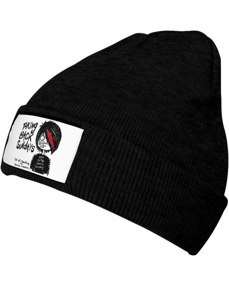 Taking Rock Back Sunday Band Beanie Hat Knit Hat Slouchy Soft Skull Cap Sports for Men Women Headwear $9.41 Skullies & Beanies