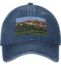 Italy-Tuscan Print Trucker Sports Hat Soccer Hat Adjustable Baseball Caps Hats Casual Hat Sun Cap Navy Blue $10.51 Baseball Caps