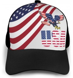 American Eagle Hat Adjustable Funny Fashion Cap for Men Women Black4 $12.83 Baseball Caps