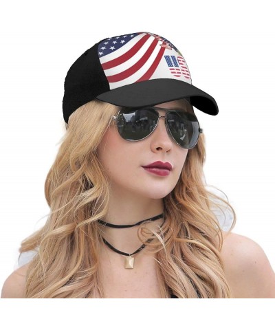 American Eagle Hat Adjustable Funny Fashion Cap for Men Women Black4 $12.83 Baseball Caps