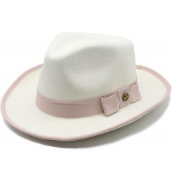 Winter Hat Europe and America Men and Women Temperament Retro Cap Large Brim Spot Bow Satin File Jazz Hat 6 $13.03 Fedoras