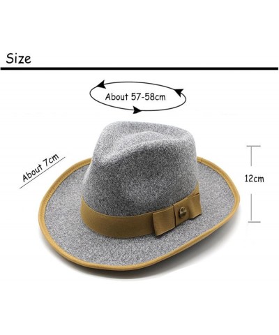 Winter Hat Europe and America Men and Women Temperament Retro Cap Large Brim Spot Bow Satin File Jazz Hat 6 $13.03 Fedoras