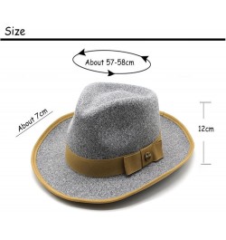 Winter Hat Europe and America Men and Women Temperament Retro Cap Large Brim Spot Bow Satin File Jazz Hat 6 $13.03 Fedoras