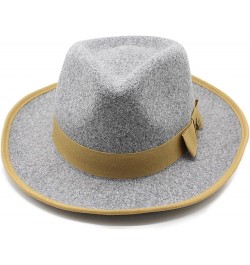 Winter Hat Europe and America Men and Women Temperament Retro Cap Large Brim Spot Bow Satin File Jazz Hat 6 $13.03 Fedoras