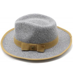 Winter Hat Europe and America Men and Women Temperament Retro Cap Large Brim Spot Bow Satin File Jazz Hat 6 $13.03 Fedoras