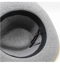 Winter Hat Europe and America Men and Women Temperament Retro Cap Large Brim Spot Bow Satin File Jazz Hat 6 $13.03 Fedoras