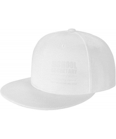 School Secretary is Not an Actual Job Women's Baseball Cap Original Trucker Hat Adjustable White $10.04 Baseball Caps