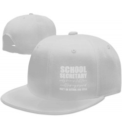 School Secretary is Not an Actual Job Women's Baseball Cap Original Trucker Hat Adjustable White $10.04 Baseball Caps