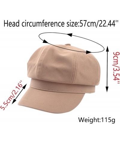 Casual Solid Men&Women Newsboy Flat Fashion Hat Cabbie Cap Traditional Easy Baseball Caps Womens Christmas Hat C-black $9.56 ...