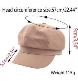 Casual Solid Men&Women Newsboy Flat Fashion Hat Cabbie Cap Traditional Easy Baseball Caps Womens Christmas Hat C-black $9.56 ...