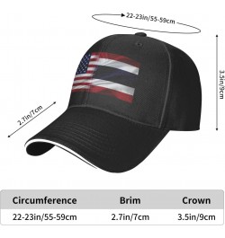 Thailand America Flag Comfortable Sandwich Bill Cap Perfect for Leisure Black $13.57 Baseball Caps