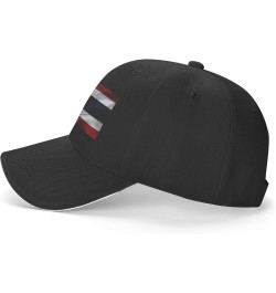 Thailand America Flag Comfortable Sandwich Bill Cap Perfect for Leisure Black $13.57 Baseball Caps