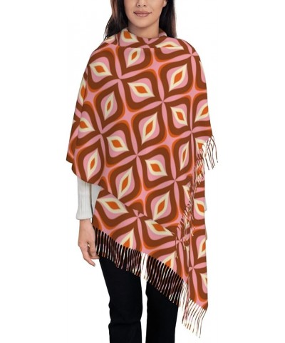 Warm Women Blanket Scarf Oversized Tassel Travel Wrap And Shawl Cozy-70s Retro Style 70s Retro Style $15.94 Scarves