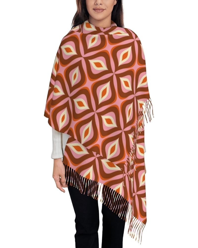 Warm Women Blanket Scarf Oversized Tassel Travel Wrap And Shawl Cozy-70s Retro Style 70s Retro Style $15.94 Scarves