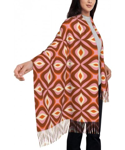 Warm Women Blanket Scarf Oversized Tassel Travel Wrap And Shawl Cozy-70s Retro Style 70s Retro Style $15.94 Scarves