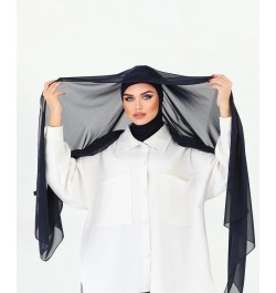 Instant Chiffon Hijab, Ready to wear hijab, modal hijab, Abaya, modern hijab, Instant Scarf, Soft breathable Hijab S7 Navy Bl...