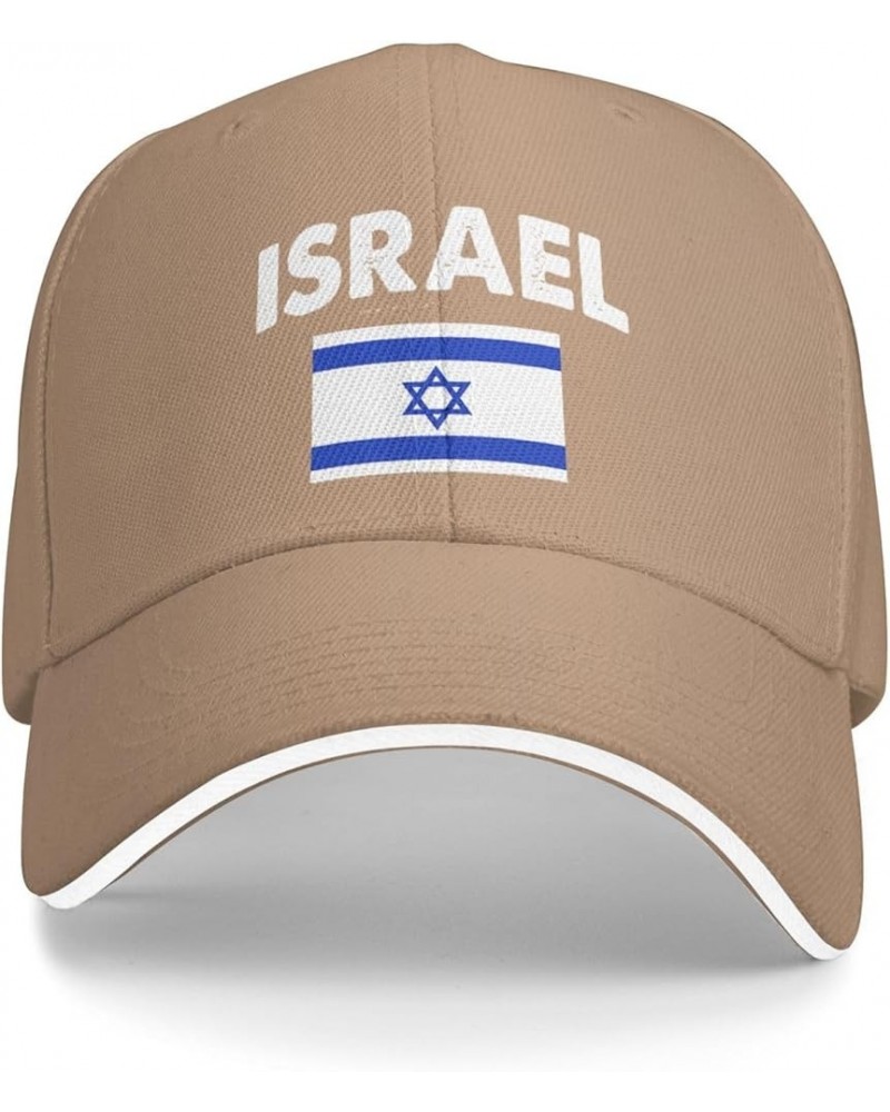 Israel Flag Baseball Cap Women Trucker Hat for Men Dad Hat Adjustable Snapback Hat Cowboy Hat Black Natural $9.90 Baseball Caps