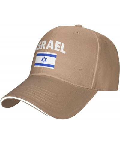 Israel Flag Baseball Cap Women Trucker Hat for Men Dad Hat Adjustable Snapback Hat Cowboy Hat Black Natural $9.90 Baseball Caps