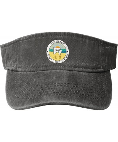 Seal of Scioto County, Ohio Sun Hat Sun Visor Hats for Women Men Baseball Cap Golf Hats Deep Heather $9.94 Visors