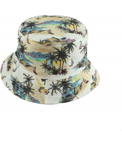 Bucket Hat for Men Fisherman Hat Sun Protection Aesthetic Fishing Cap Double Side Wear for Women Lightweight Foldable Palm Be...