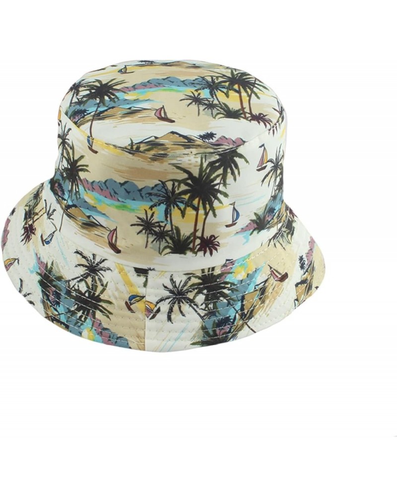 Bucket Hat for Men Fisherman Hat Sun Protection Aesthetic Fishing Cap Double Side Wear for Women Lightweight Foldable Palm Be...