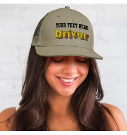 Custom Custom Trucker Hat Baseball Cap Driver Race Cotton Driving Dad Hats for Men & Women Black Personalized Text Here $14.2...