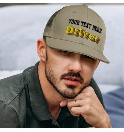 Custom Custom Trucker Hat Baseball Cap Driver Race Cotton Driving Dad Hats for Men & Women Black Personalized Text Here $14.2...