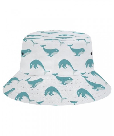 Bucket Hat Jumping Dolphins Fashion Unisex Packable Travel Sun Caps Teens Women Men Novelty Outdoor Hats $13.73 Bucket Hats