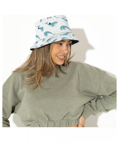 Bucket Hat Jumping Dolphins Fashion Unisex Packable Travel Sun Caps Teens Women Men Novelty Outdoor Hats $13.73 Bucket Hats