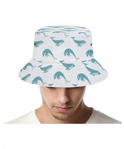 Bucket Hat Jumping Dolphins Fashion Unisex Packable Travel Sun Caps Teens Women Men Novelty Outdoor Hats $13.73 Bucket Hats