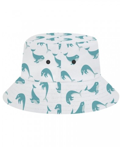 Bucket Hat Jumping Dolphins Fashion Unisex Packable Travel Sun Caps Teens Women Men Novelty Outdoor Hats $13.73 Bucket Hats