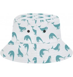 Bucket Hat Jumping Dolphins Fashion Unisex Packable Travel Sun Caps Teens Women Men Novelty Outdoor Hats $13.73 Bucket Hats