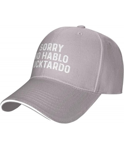 No Hablo Fucktardo Hat for Women Dad Hats Graphic Caps Gray $11.99 Baseball Caps