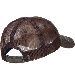 Grandpa Embroidered Low Profile Cotton Mesh Cap Brown $17.05 Baseball Caps