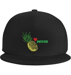 Men Women Adjustable Baseball Caps, Psych Pineapples Unisex Plain Hats Vintage Trucker Dad Cap Black Black $8.81 Baseball Caps