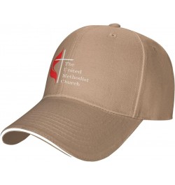 United Methodist Church Home Adjustable Sandwich Dad Casquette for Men Women Natural $11.19 Balaclavas