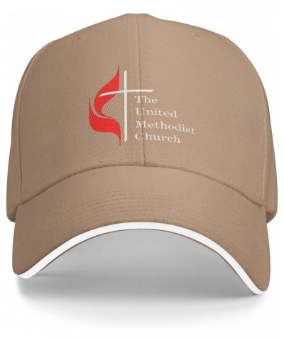 United Methodist Church Home Adjustable Sandwich Dad Casquette for Men Women Natural $11.19 Balaclavas