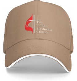 United Methodist Church Home Adjustable Sandwich Dad Casquette for Men Women Natural $11.19 Balaclavas