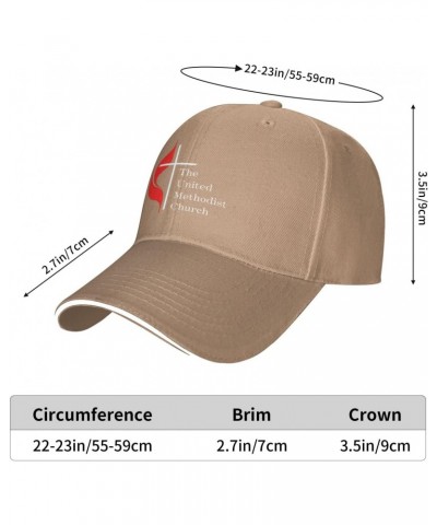 United Methodist Church Home Adjustable Sandwich Dad Casquette for Men Women Natural $11.19 Balaclavas