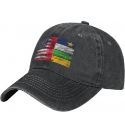 Baseball Cap US Central African Republic America Flag Washed Denim Adjustable Fashion Unique Hat for Men Women $10.19 Basebal...