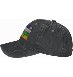 Baseball Cap US Central African Republic America Flag Washed Denim Adjustable Fashion Unique Hat for Men Women $10.19 Basebal...