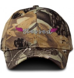 Camo Baseball Cap Blessed Cotton Hunting Dad Hats for Men & Women Forest Tree Khaki $16.19 Baseball Caps