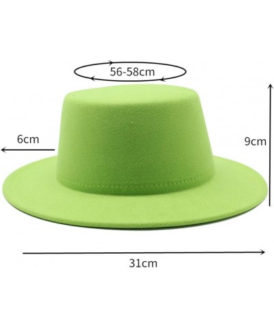 Women Wool Felt Hats White Wide Brim Fedoras for Wedding Party Church Hats Fedora Hat Floppy Derby Hats Red $17.18 Fedoras