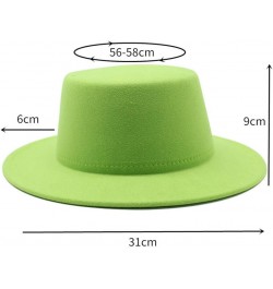 Women Wool Felt Hats White Wide Brim Fedoras for Wedding Party Church Hats Fedora Hat Floppy Derby Hats Red $17.18 Fedoras