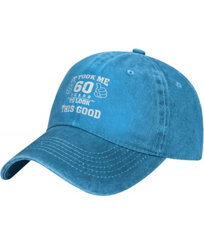 It Took Me 60 Years to Look This Good Cowboy Hat Men Baseball Cap Hats for Women Dad Hat Adjustable Trucker Hat Black Blue $1...