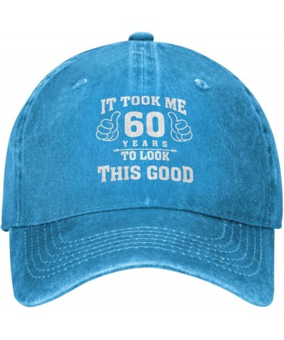 It Took Me 60 Years to Look This Good Cowboy Hat Men Baseball Cap Hats for Women Dad Hat Adjustable Trucker Hat Black Blue $1...