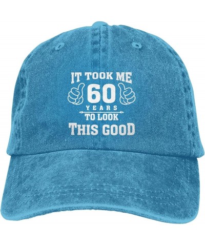 It Took Me 60 Years to Look This Good Cowboy Hat Men Baseball Cap Hats for Women Dad Hat Adjustable Trucker Hat Black Blue $1...