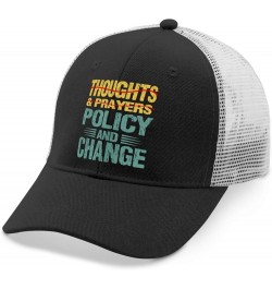 Vote Hat Thoughts and Prayers Vote Policy and Change Hats for Men Womens AllBlack Outdoor Hat Trucker Hat Allblack $13.33 Sun...